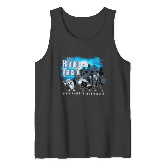 Hitch A Ride To The Afterlife Hitchhiking Ghosts Tank Tops, Disney The Haunted Mansion Tank Tops