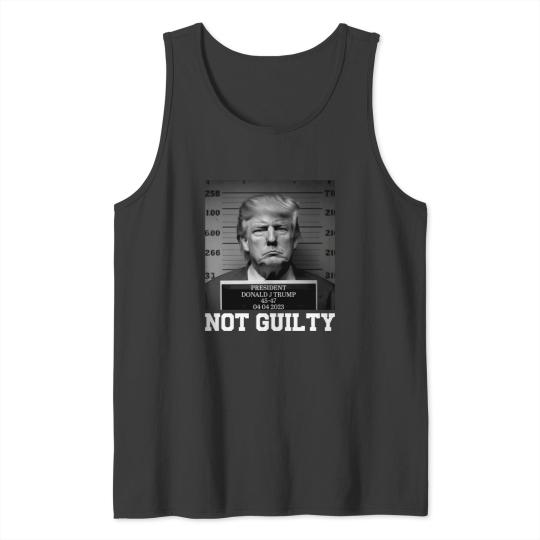 Trump Mug Shot, Trump Not Guilty Pro Trump Supporter Tank Tops Tank Tops
