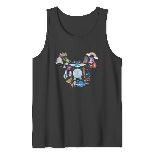 Disney Epcot Matching Tank Tops for Men, Women and Kids with Mickey Head Ears