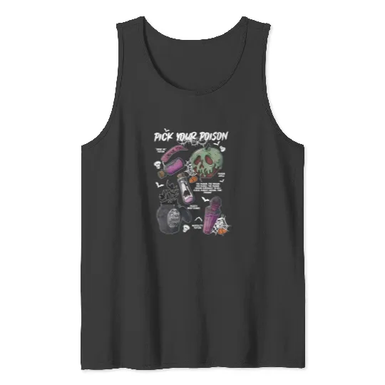 Vintage Disney Pick Your Poison  Tank Tops, Disney Halloween Tank Tops