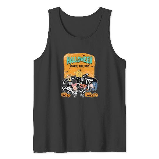 Disney Winnie the Pooh Skeleton Halloween Tank Tops