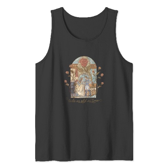 Vintage Tale as Old as Time  Tank Tops, Retro Beauty and The Beast Unisex Tank Tops, Disney Princess Belle Tank Tops