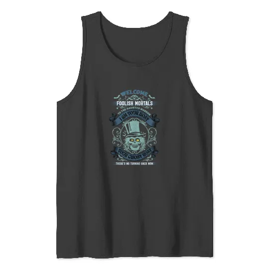 Haunted Mansion for Disneyland or Disneyworld, Hatbox Ghost Tank Tops