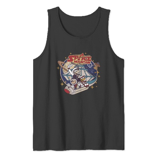 Retro Disney Mickey Space Mountain Vintage, Retro Tank Tops