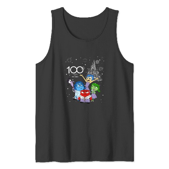 Disney Inside Out Group Characters Tank Tops, 100 Years of Wonder Tank Tops