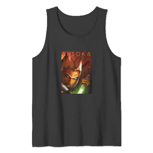 Ahsoka Tano Tank Tops, Power of the Galaxy Lightsaber Tank Tops, Disney Star Wars Tank Tops