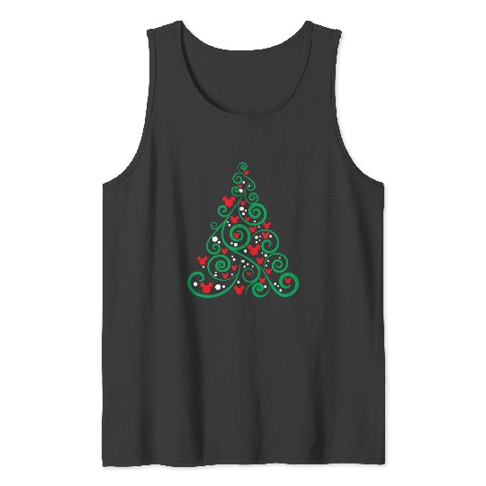 Disney Christmas TREE Tank Tops, Mickey Tank Tops