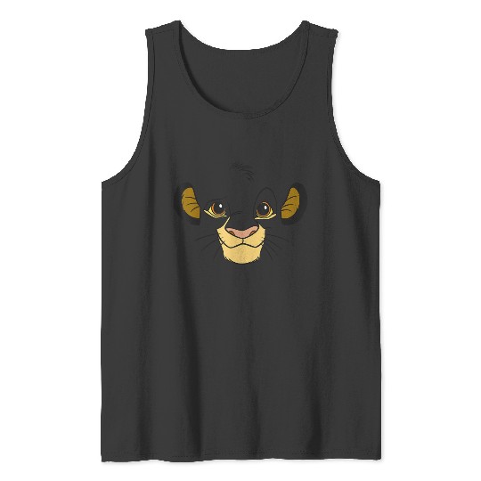 Disney Lion King Simba Face Halloween Tank Tops