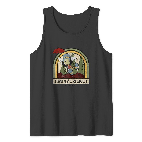 Disney Pinocchio Jiminy Cricket Established 1940 Tank Tops