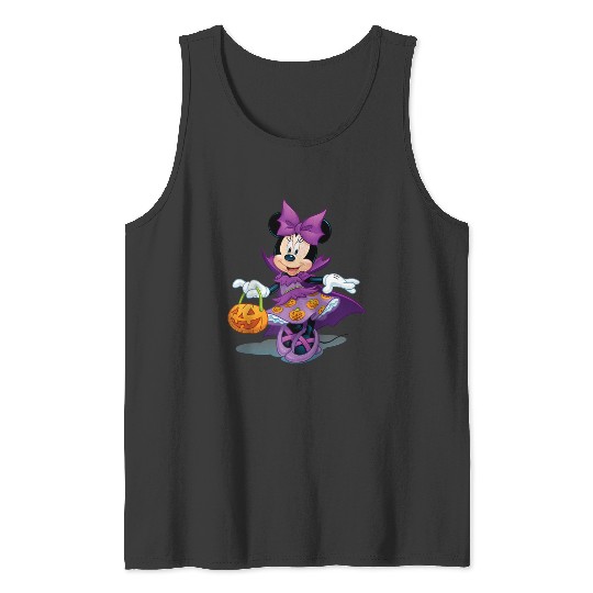 Disney Halloween Minnie Mouse Raglan Baseball Te Tank Tops