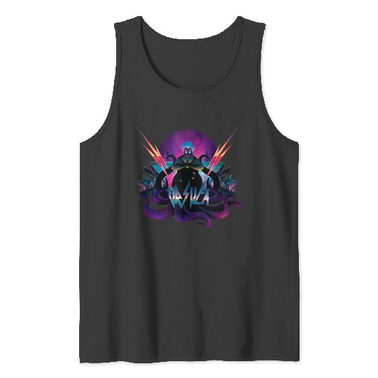 Disney Villains Ursula 90s Rock Band Neon Tank T Tank Tops