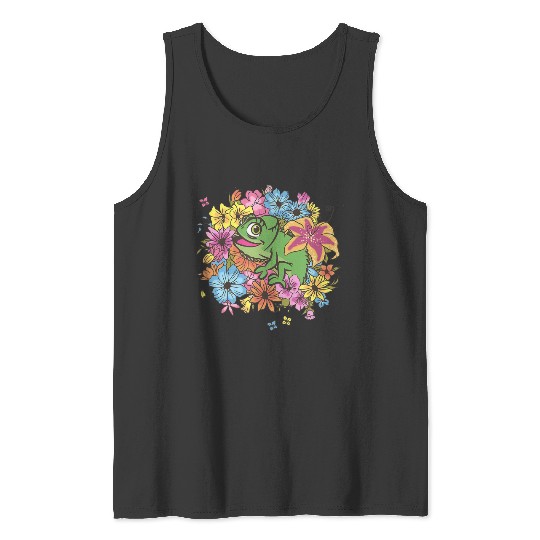 Discover Disney Tangled Floral Pascal Tank Tops