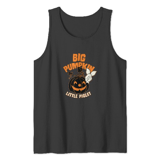 Disneys Winnie the Pooh Big Pumpkin Little Pigle Tank Tops
