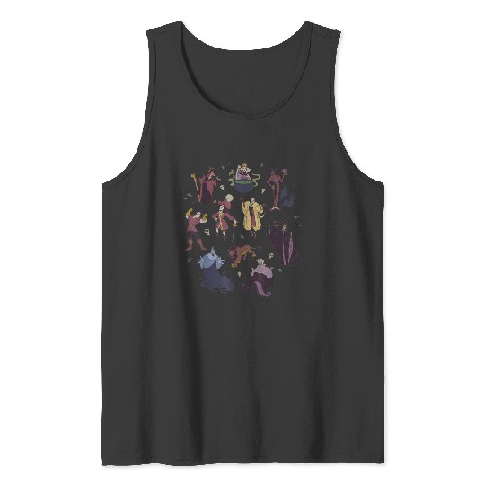 Disney Villains Group Shot Doodles 9286 Tank Tops