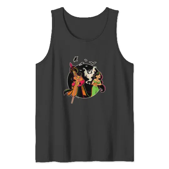 Disney Princess Jasmine and Jafar Aladdin Hallow Tank Tops