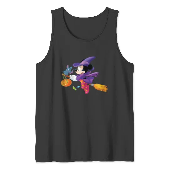 Discover Womens Disney Halloween Minnie Mouse Flying Witc Tank Tops