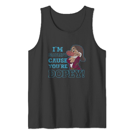Discover Disney Snow White Grumpy Because Youre Dopey Tank Tops