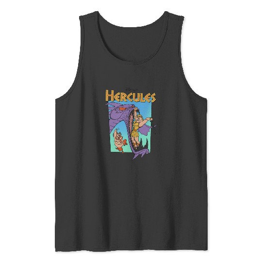 Disney Hercules Hydra Battle Retro Graphic Tank Tops