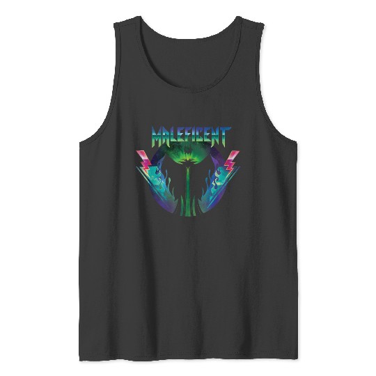Disney Villains Maleficent 90s Rock Band Neon 90 Tank Tops