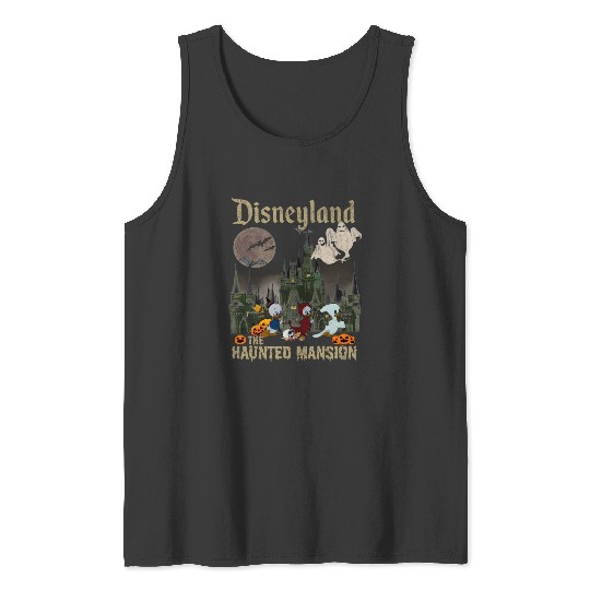 Vintage Disney Halloween Tank Tops, Disneyland Haunted Mansion
