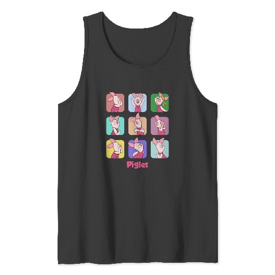 Discover Disney Piglet Moods Tank Tops, Winnie The Pooh Portrait Tank Tops