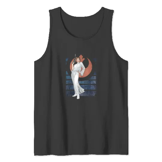 Vintage Disney Star Wars Princess Leia Tank Tops, Retro Star Wars  Tank Tops, Princess Leia Rebel Tank Tops, Disney Family Vacation Tank Tops