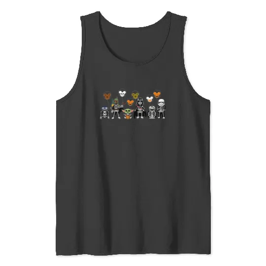 Star Wars Skeleton Halloween Tank Tops, Vintage Disney Star Wars Halloween, Mickey Halloween Balloons, Star Wars Fans, Halloween Star Wars Tank Tops