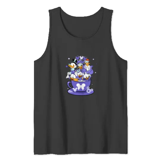 Disney DuckTales Group Tea Cup Balloon Tank Tops, Disney 100 Years Of Wonder Tank Tops