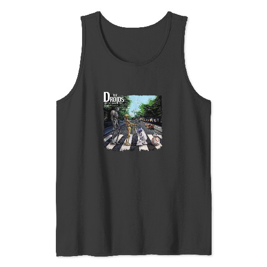 Vintage Disney Star Wars Tank Tops, Droids Abbey Road Tank Tops,
