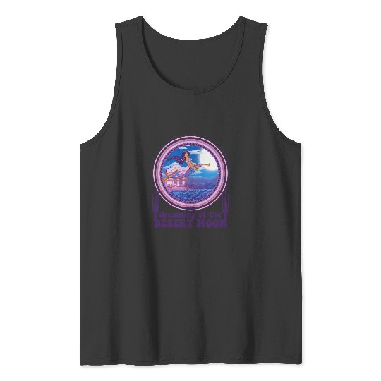 Disney Aladdin Jasmine On Magic Carpet Desert Moon Dream Tank Tops