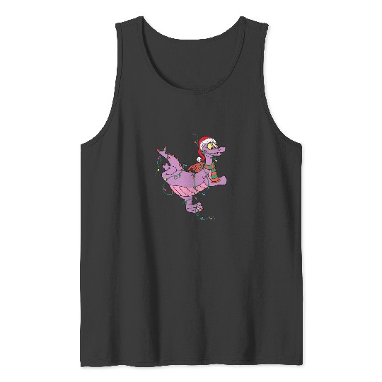 Santa Figment Dragon Lights Christmas Light  Tank Tops, Disney