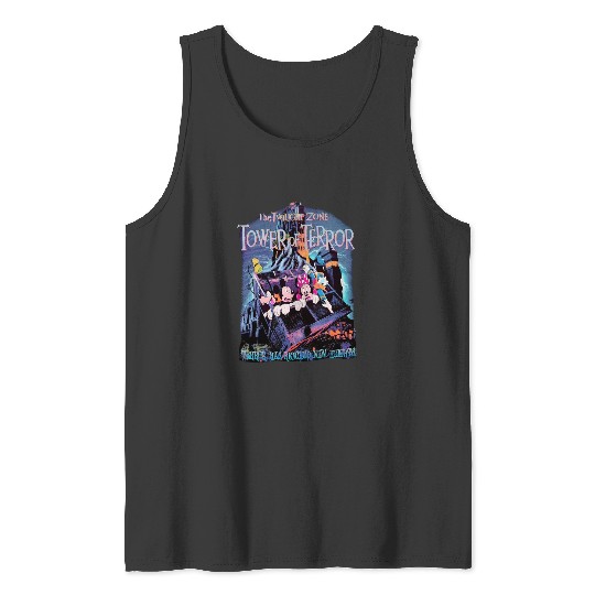 Vintage The Twilight Zone Tower of Terror Retro Tank Tops, Disney Tank Tops