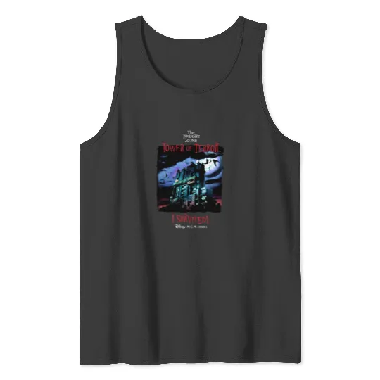 Tower of Terror I Survived!  Tank Tops, The Twilight Zone Tank Tops, Disney Tank Tops