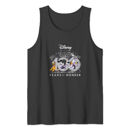 Disney 100th Anniversary, 100 Years Of Wonder Tank Tops, Magic Kingdom, Disney World Tank Tops