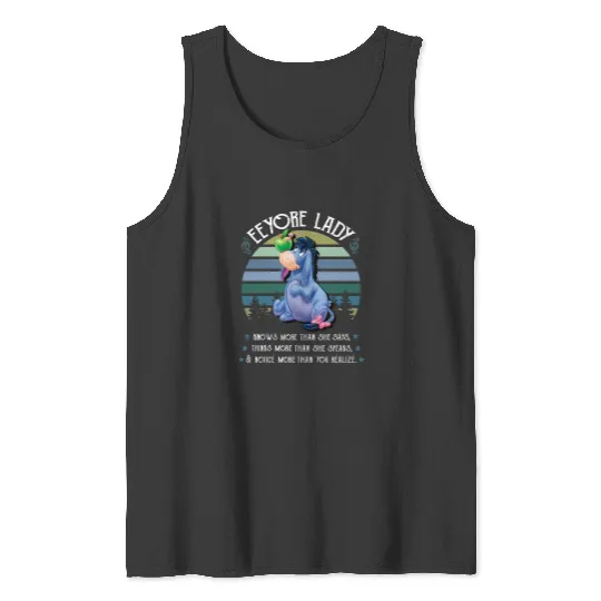 Christmas Gift, Eeyore Tank Tops, Eeyore Unisex Tank Tops, Disney Eeyore Tank Tops