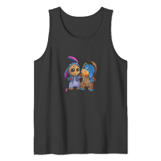 Disney Eeyore and Baby Groot Cute Friends Tank Tops, Eeyore Unisex