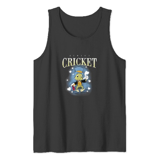 Retro Disney Jiminy Cricket 90s Portrait Tank Tops, Disney Pinocchio