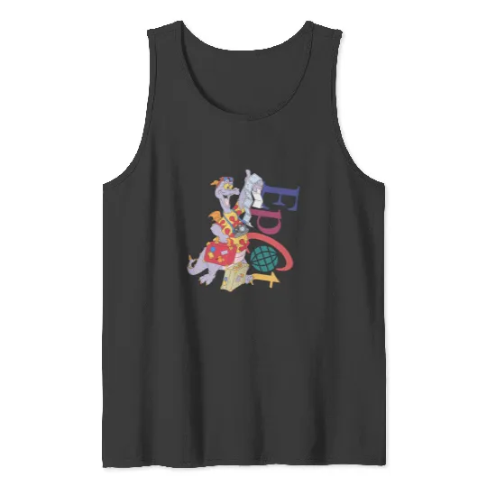 Retro Disney Figment Epcot  Tank Tops, Figment Epcot Center Tank Tops