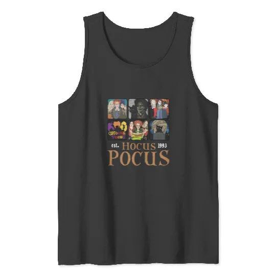 Disney Hocus Pocus Est 1993 Tank Tops, Vintage Sanderson Sisters Tank Tops, Halloween Witches Tank Tops, Halloween Party Tank Tops, Spooky Vibes