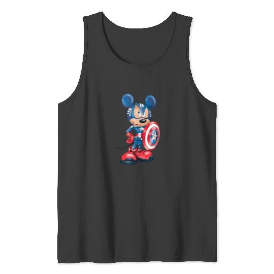 Discover Superhero Mickey Tank Tops, Avengers Mickey Tank Tops, Captain America Mickey Tank Tops, Superhero Mickey Tank Tops, Captain Mickey Tank Tops, Disney Mickey Tank Tops