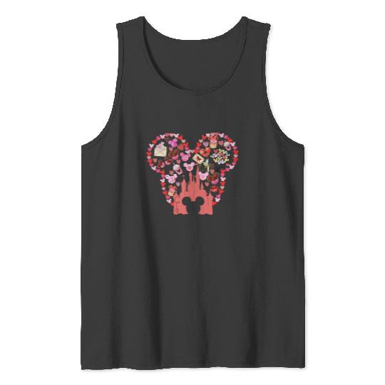 Disney Castle Valentine Tank Tops, Disneyland Valentine Tank Tops