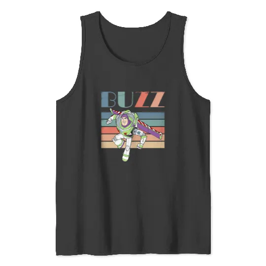 Retro Toy Story Buzz Lightyear  Tank Tops, Disney Toy Story Crew Tank Tops