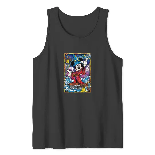 Mickey stained glass Tank Tops, Disney stained glass Tank Tops, Disney Mickey Tank Tops