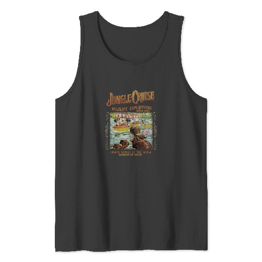 Disney Tank Tops, Vintage Disney Jungle Cruise Ride Tank Tops
