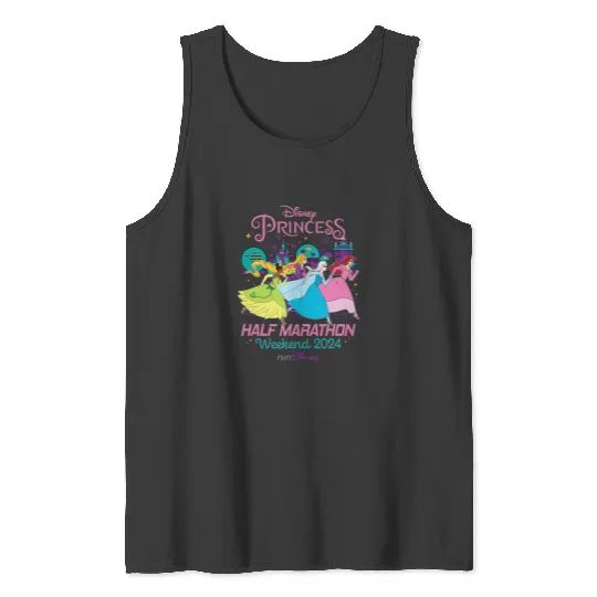 Rundisney Tank Tops, Disney Princess Half Marathon Weekend 2024 Tank Tops, Disney Marathon
