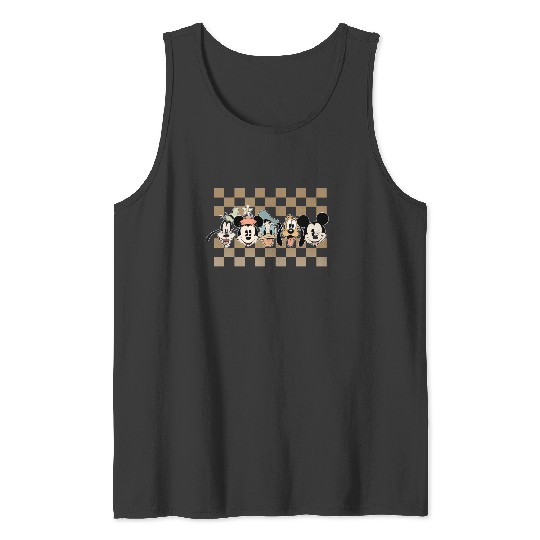 Retro Mickey Checkered Tank Tops, Disney Family Trip Tank Tops, Magic Kingdom Tank Tops, Disney Checkered Tank Tops, Disney Family Trip Tank Tops