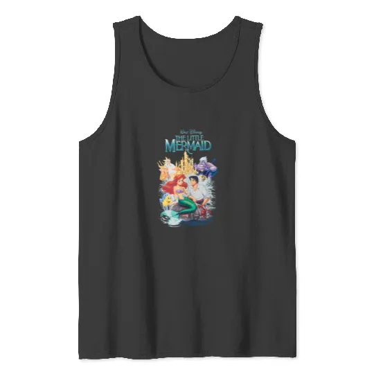 Vintage Disney The Little Mermaid Tank Tops, Disney Retro