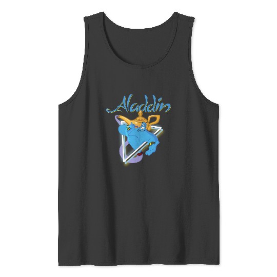 Disney Aladdin Genie 90s Style Portrait Tank Tops