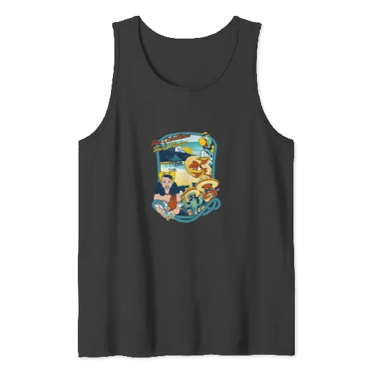 Latin American Disney Cartoon Three Caballeros Tank Tops, Tres Caballeros Tours of Mexico Tank Tops