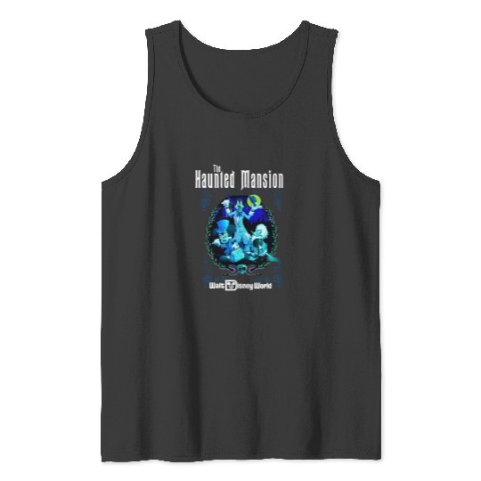 Disney The Haunted Mansion Tank Tops, Retro Mickey And Friends